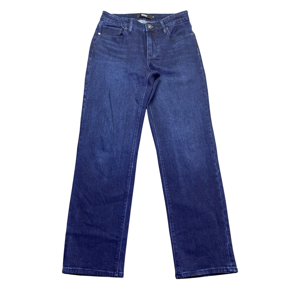 Hudson Los Angeles Womens Dark Wash Straight Leg Jeans Size 4 H0325-01